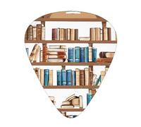 Funny Book Shelves Collection Printed Custom Guitar Pick,12 Pieces Guitar Pick In A Box,The Pick Makes Guitar Sound Clear, Ukulele, Electric Guitar, Acoustic Guitar, Bass (0.46 0.71 0.96mm)