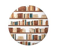 Funny Book Shelves Collection Round Badge - Durable Tinplate Design With Full Single-Sided Print, Perfect For Custom Gifts & Apparel Decoration