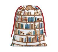 Funny Book Shelves Collection Ultra Soft Velvet Gift Bag, Stylish Design, Preferred For Holidays
