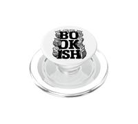 Funny Bookish Owl Book Lover Owls Bibliophile Typography PopSockets PopGrip for MagSafe