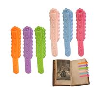 Funny Bookmarks, Automatic Cat Bookmarks for Reading | 6 Silicone Bookmarks, Reading Accessories for Gift Women Men Children Teachers Lovers Books