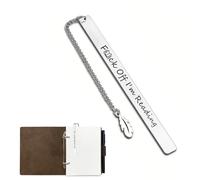 Funny Bookmarks for Women and Men, Stainless Steel Bookmarks for Book Lovers, Metal Bookmark for Book Lovers Readers Best Friend Birthday Graduation Christmas Gifts