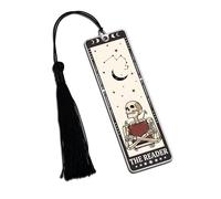 Funny Bookmarks for Women, Horror Goth Gifts for Women Her Him, Gothic Horror Skull Bookmark for Men Women Book Lovers, Secret Santa Swap Gifts, White Elephant Gifts for Adults, Witch Gifts for Women