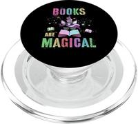 Funny BOOKS ARE MAGICAL I'm Unicorn School Library Squad Mom PopSockets PopGrip for MagSafe