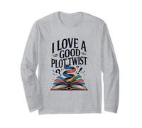 Funny Books I Love A Good PLOT Twist Long Sleeve T-Shirt