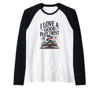 Funny Books I Love A Good PLOT Twist Raglan Baseball Tee