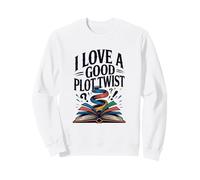 FUNNY BOOKS I LOVE A GOOD PLOT TWIST Sweatshirt