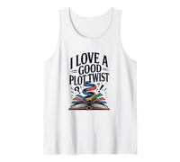 Funny Books I Love A Good PLOT Twist Tank Top