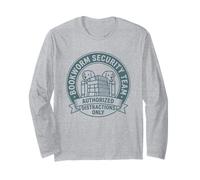 Funny Bookworm Dog Lover Security Team Authorized Long Sleeve T-Shirt