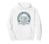 Funny Bookworm Dog Lover Security Team Authorized Pullover Hoodie