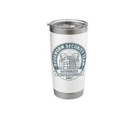 Funny Bookworm Dog Lover Security Team Authorized Stainless Steel Insulated Tumbler
