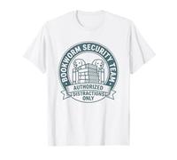 Funny Bookworm Dog Lover Security Team Authorized T-Shirt