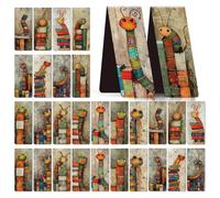 Funny Bookworms Magnetic Bookmark Gift - Wxiben 30 Pcs Book Lover Bookmarks Magnets Bookish Book Marks Cute Insects Page Magnets Marker Clip Gift for Women Men Students Teacher Teens Reading