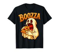 Funny BOOzza Ghost Pizza Lover Halloween Food Humor T-Shirt