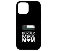 Funny Border Patrol Mom Saying American Flag Heart Case for iPhone 12 Pro Max