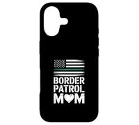 Funny Border Patrol Mom Saying American Flag Heart Case for iPhone 17
