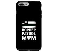 Funny Border Patrol Mom Saying American Flag Heart Case for iPhone 7 Plus/8 Plus