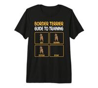 Funny Border Terrier Guide to Training Dog Obedience Trainer Premium T-Shirt