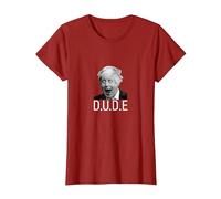 Funny Boris Johnson Prime Minister Dude Political Tee T-Shirt, Women, Cranberry Red, Large