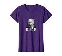 Funny Boris Johnson Prime Minister Dude Political Tee T-Shirt, Women, Purple, Medium