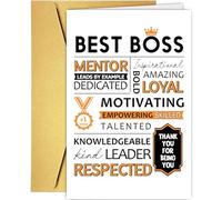 Funny Boss's Day Card for Boss Mentor Leader, Humorous Boss Appreciation Card, Best Boss Ever Card, Thank You for Being You