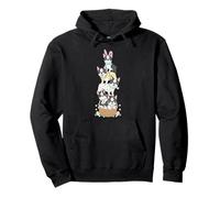 Funny Boston Terrier Easter Egg Kids Mens Womens Easter Day Pullover Hoodie