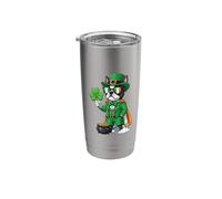 Funny Boston Terrier Leprechaun St Patricks Day Womens Mens Stainless Steel Insulated Tumbler