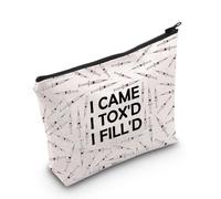 Funny Botox Gift Botox Nurse Gift I Came I Tox'd I Fill'd Makeup Bag Esthetician Gift Dermatologist Gift