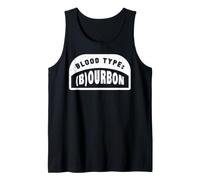 Funny Bourbon Blood Type Whiskey Day Drinkers Drinking Joke Tank Top