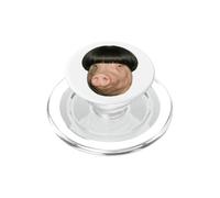 Funny Bowl Cut Pig Haircut Meme PopSockets PopGrip for MagSafe