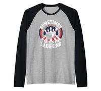 Funny Bowler Who Hears The Ten Pin Laughing Retro Raglan Baseball Tee