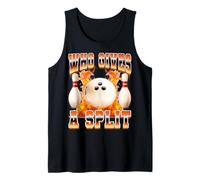 Funny Bowling Bowler 90s Bootleg Style Who Gives A Split Tank Top