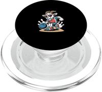 Funny Bowling Goat Cartoon Strike Bowler Player PopSockets PopGrip for MagSafe