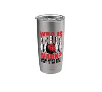 Funny Bowling Humor Who is Mark Why Hit Him Bowler Meme Gift Stainless Steel Insulated Tumbler