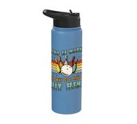 Funny Bowling Humor Who is Mark Why Hit Him Bowler Meme Gift Stainless Steel Insulated Water Bottle