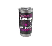 Funny Bowling If You Can Read This I was Forced to Stop Stainless Steel Insulated Tumbler