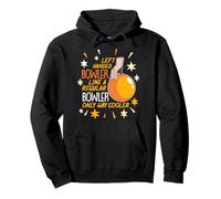 Funny Bowling Player Left Handed Bowler Pullover Hoodie