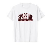 Funny Bowling Pun Spare Me the Details for Bowler Value Graphic T-Shirt, Men, White, XL