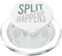 Funny Bowling Pun Split Happens for Bowler PopSockets PopGrip for MagSafe