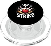 Funny Bowling Quote Gift I Came To Strike PopSockets PopGrip for MagSafe
