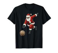 Funny Bowling Santa Christmas Graphic Player Bowler T-Shirt