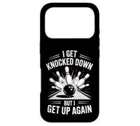 Funny Bowling Saying I Get Knocked Down But Up Again Case for iPhone 17 Pro
