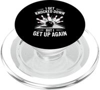 Funny Bowling Saying I Get Knocked Down But Up Again PopSockets PopGrip for MagSafe