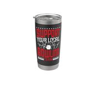 Funny Bowling Support Your Local Bowling Team Stainless Steel Insulated Tumbler