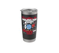 Funny Bowling Wine Everything in Moderation Except Bowling Stainless Steel Insulated Tumbler