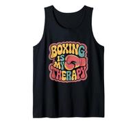 Funny Boxer Quotes Boxing Is My Therapy Funny Boxing Memes Tank Top