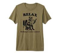 Funny Boxer Relax Nothing is Under Control Premium T-Shirt