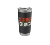 Funny Boxing MMA Strive for Greatness Stainless Steel Insulated Tumbler