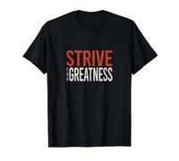 Funny Boxing MMA Strive for Greatness Value Graphic T-Shirt, Men, Black, M