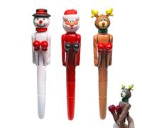 Funny Boxing Pen - 3x Novelty Punching Pen Arm Pens Creative Writing Tool Set Funny Stationery with Moving Arms Humorous Office Gift and SC Material
